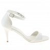 Damensandalen 1238-1 hellbeige Lackleder