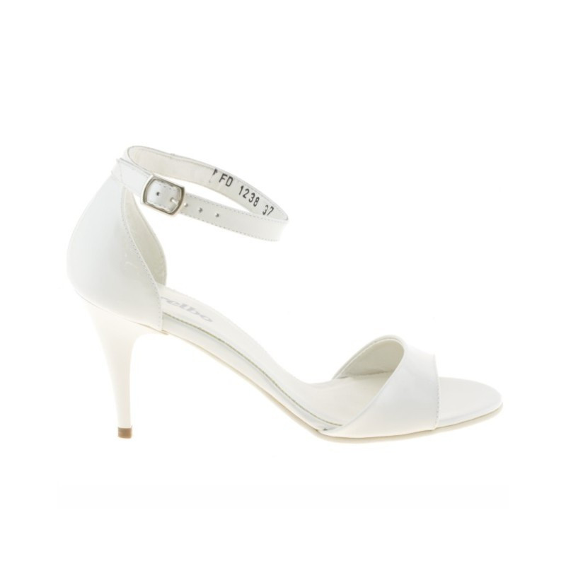 Damensandalen 1238-1 hellbeige Lackleder