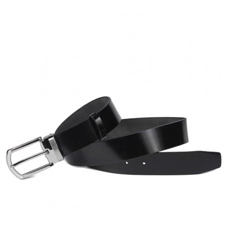 Herren Gürtel 51b glänzend schwarz