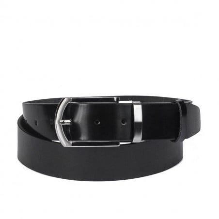 Herren Gürtel 51b glänzend schwarz