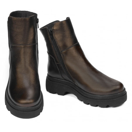 Damenstiefeletten 3381 Kupfer