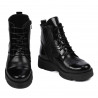 Kinderstiefel 3029 lackschwarz kombiniert