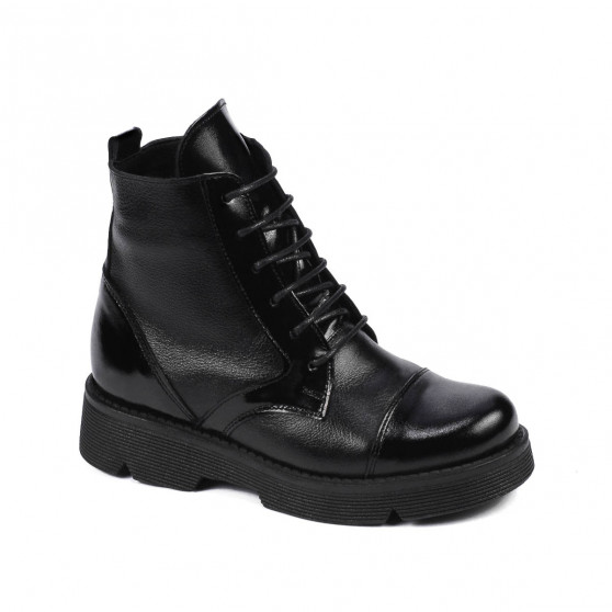 Kinderstiefel 3029 lackschwarz kombiniert Kinderstiefel 3029 lackschwarz kombiniert