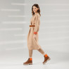 Damenstiefel 3373 braun kombiniert lifestyle