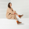 Damenstiefel 3373 braun kombiniert lifestyle