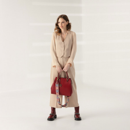 Damentasche Handtasche 002g bordeaux