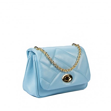 Damentasche Schultertasche 005g hellblau