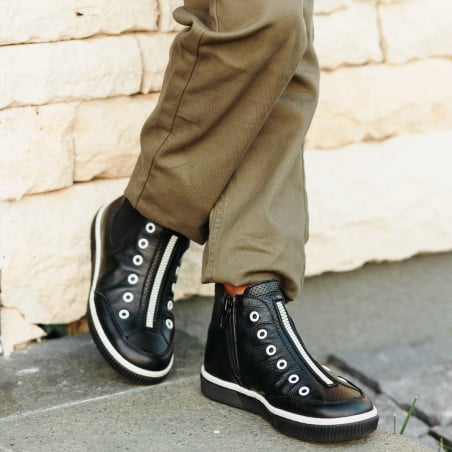 Kinderstiefel 3123 schwarz