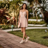Damen Freizeitschuhe 6047 beige kombiniert lifestyle