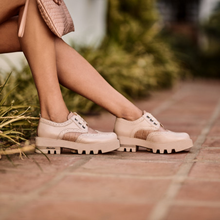 Damen Freizeitschuhe 6047 beige kombiniert lifestyle