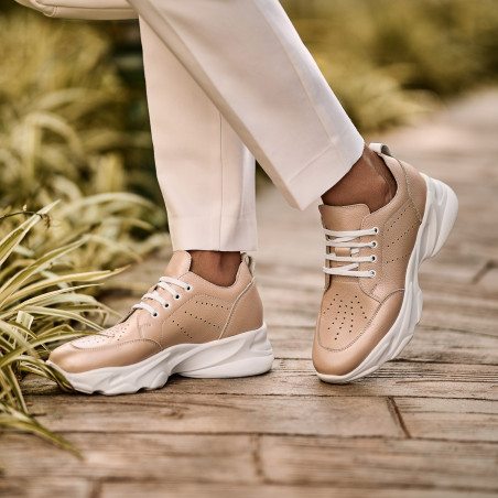 Damen-Sportschuhe 6046 Puder Perlmutt lifestyle