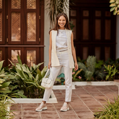 Damen-Sportschuhe 6046 Puder Perlmutt lifestyle