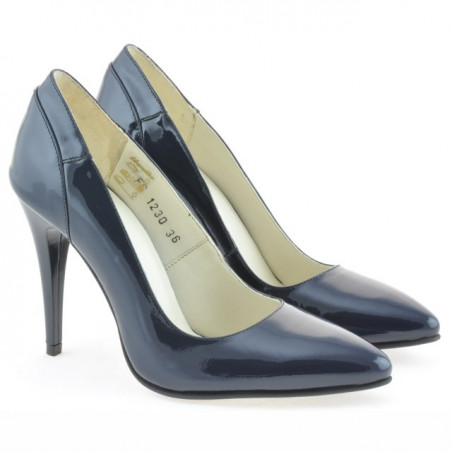 Elegante Damenschuhe 1230 lack indigo
