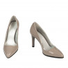 Elegante Damenschuhe 1276 Lack Cappuccino
