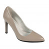 Elegante Damenschuhe 1276 Lack Cappuccino
