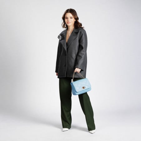 Damentasche Schultertasche 005g hellblau lifestyle