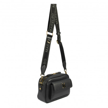 Damenschultertasche 006g schwarz petrol