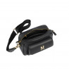 Damenschultertasche 006g schwarz petrol