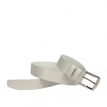 Herren-/Damen-Gürtel 01b weiß