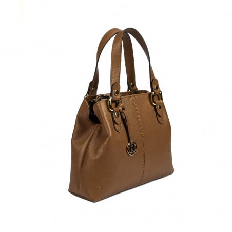 Damentasche Schultertasche 004g cognacbraun