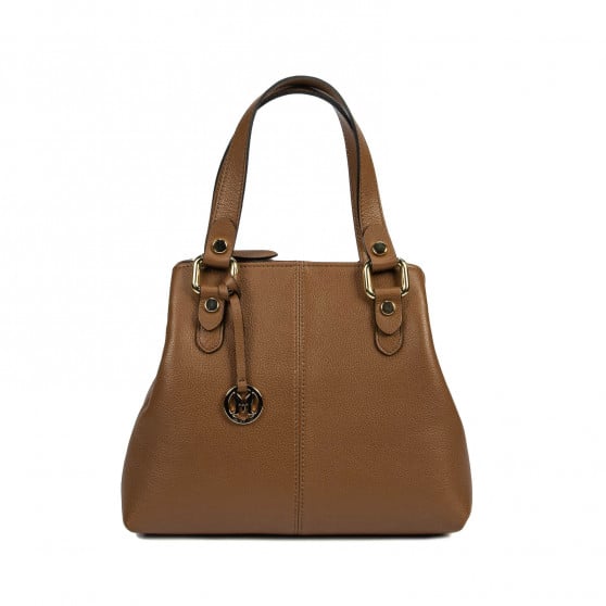 Damentasche Schultertasche 004g cognacbraun