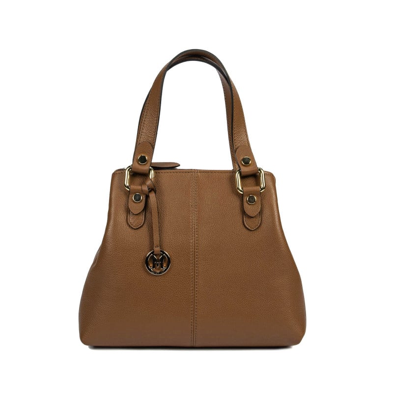 Damentasche Schultertasche 004g cognacbraun