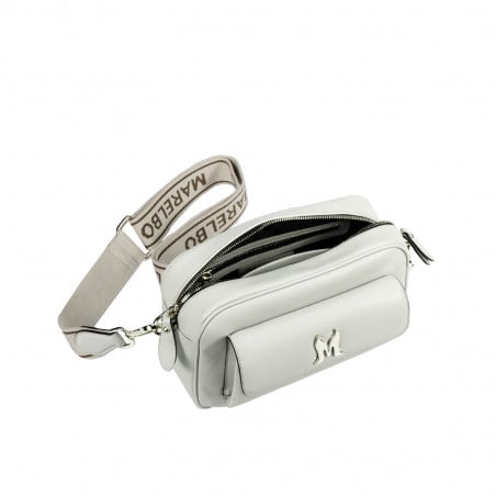 Damenschultertasche 006g grau stahlgrau