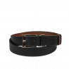 Damen-Gürtel 22m zweifarbig biz schwarz+braun