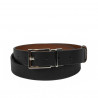 Damen-Gürtel 22m zweifarbig biz schwarz+braun
