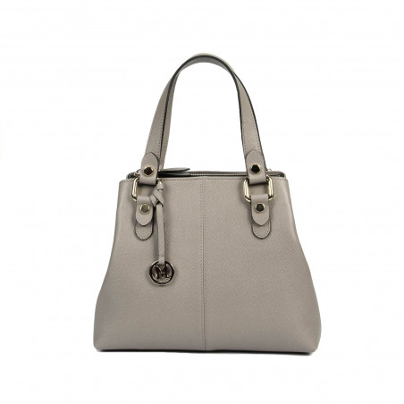 Damentasche Schultertasche 004g Aschgrau