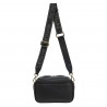 Damentasche Schultertasche 006g Schwarz Saffiano
