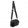 Damentasche Schultertasche 006g Schwarz Saffiano