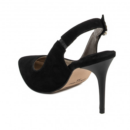 Damensandalen 1295 schwarz Antilope