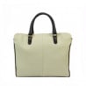 Damentasche Handtasche 002g Nude Latte+Schwarz