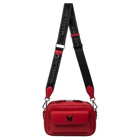 Damentasche Umhängetasche 006g rot Saffiano
