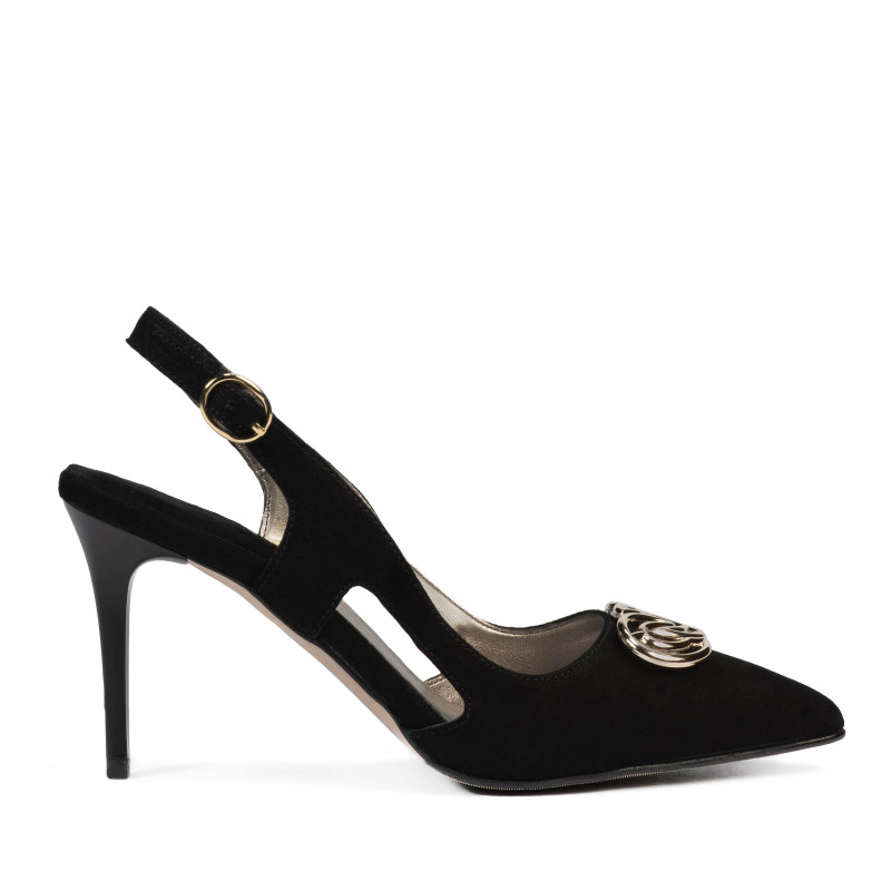 Damensandalen 1294 Schwarz Antilope