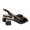 DamentSandalen 1297 schwarz Lack