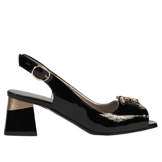 DamentSandalen 1297 schwarz Lack DamentSandalen 1297 schwarz Lack