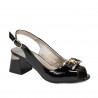 DamentSandalen 1297 schwarz Lack