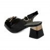 DamentSandalen 1297 schwarz Lack