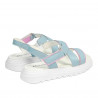 Damen Sandalen 5092 blau kombiniert