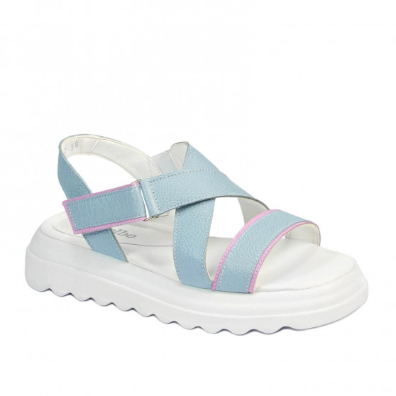 Damen Sandalen 5092 blau kombiniert Damen Sandalen 5092 blau kombiniert