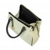 Damentasche Handtasche 002g Nude Latte+Schwarz