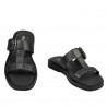 Damensandalen 5091 metallisches Schwarz