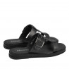 Damensandalen 5091 metallisches Schwarz