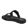 Damensandalen 5091 metallisches Schwarz
