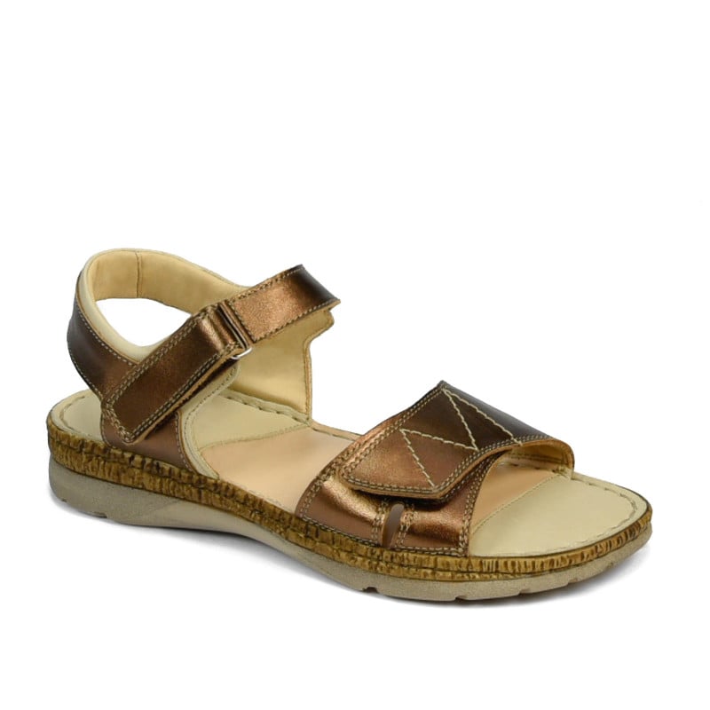 Damensandalen 5090 kupfer kombiniert