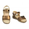 Damensandalen 5090 kupfer kombiniert