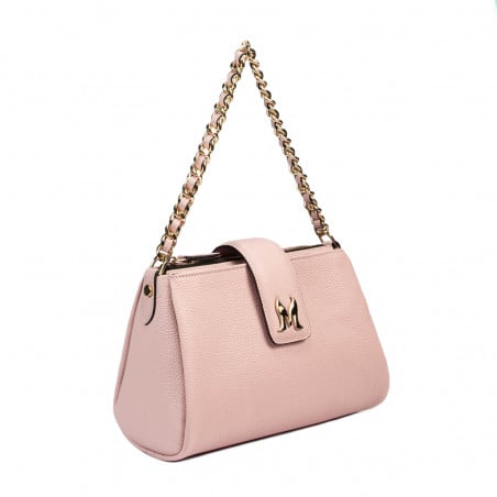 Damen Schultertasche 003g 01 Puderrosa