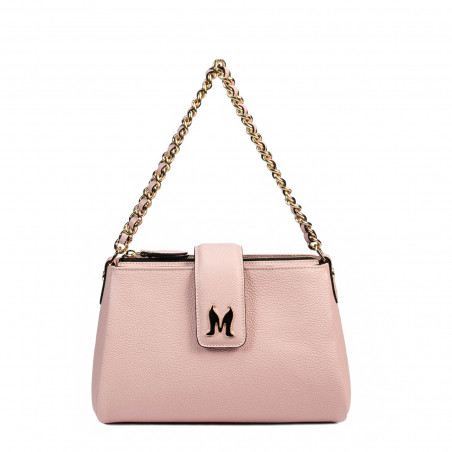 Damen Schultertasche 003g 01 Puderrosa